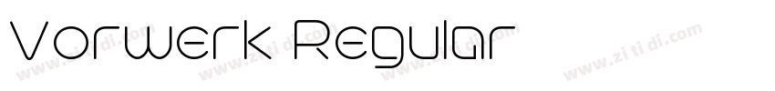 Vorwerk Regular字体转换 Vorwerk Regular字体转换